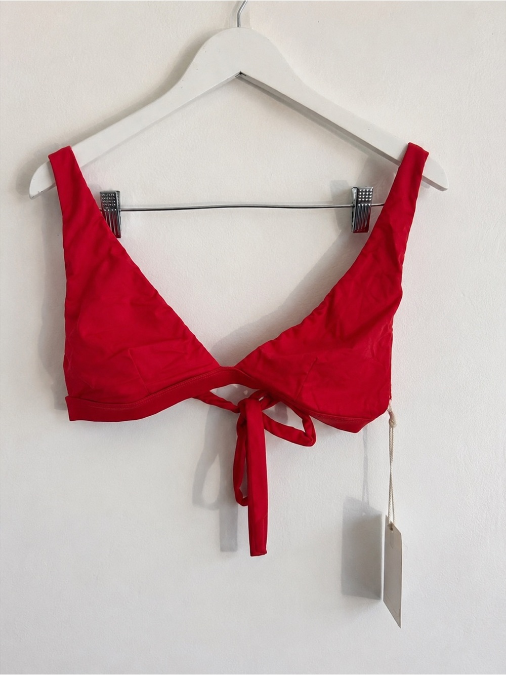 Good American Bright Poppy Bikini Top NWT Size 4